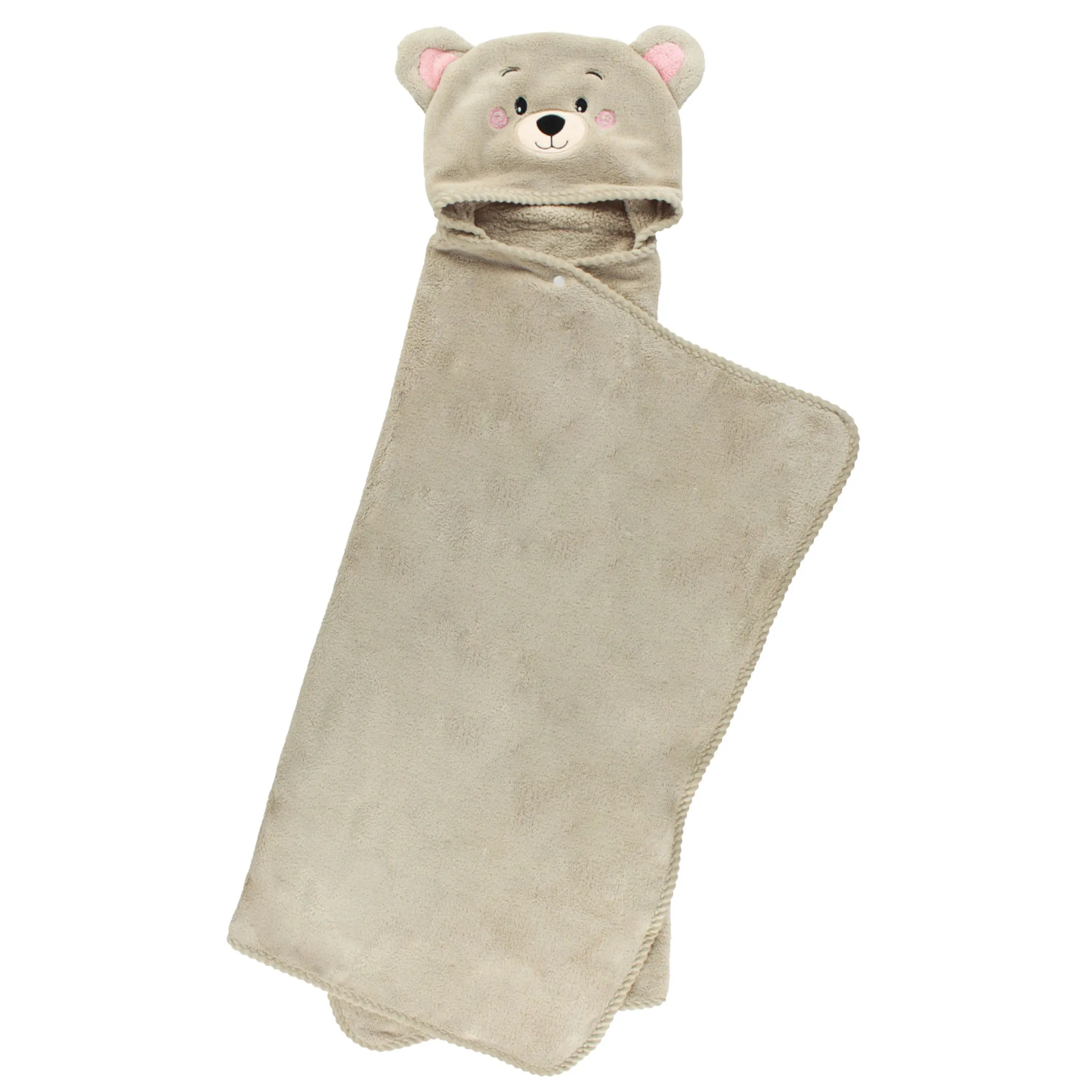 Bébé Confort Serviette à Capuchon Deluxe Ours - Brun