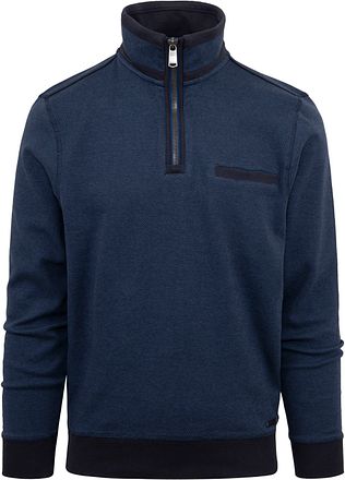 Casa Moda Halfzip Trui Blauw 413572800-116 kopen