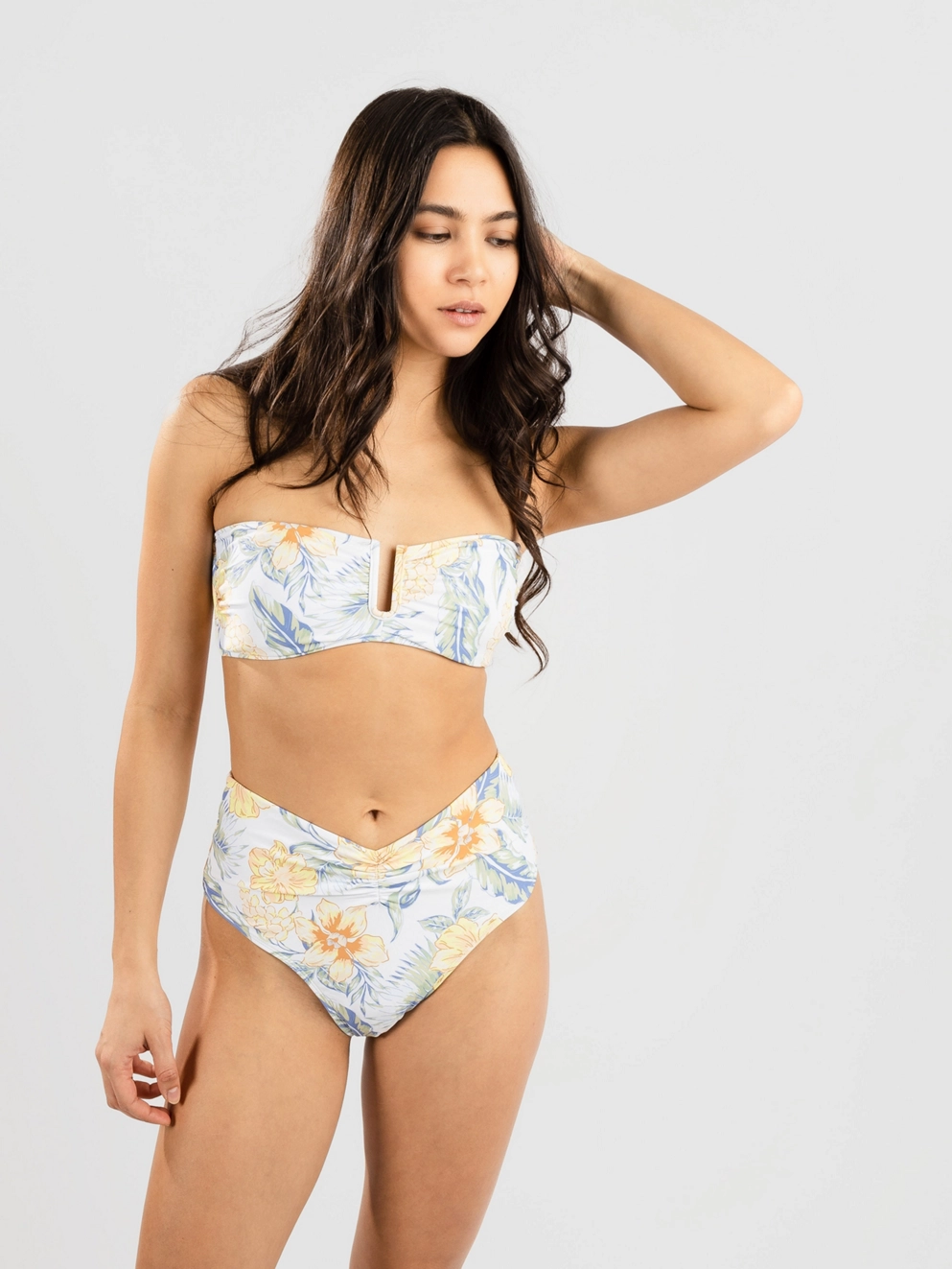Rip Curl Always Summer Bandeau Bikini Top white