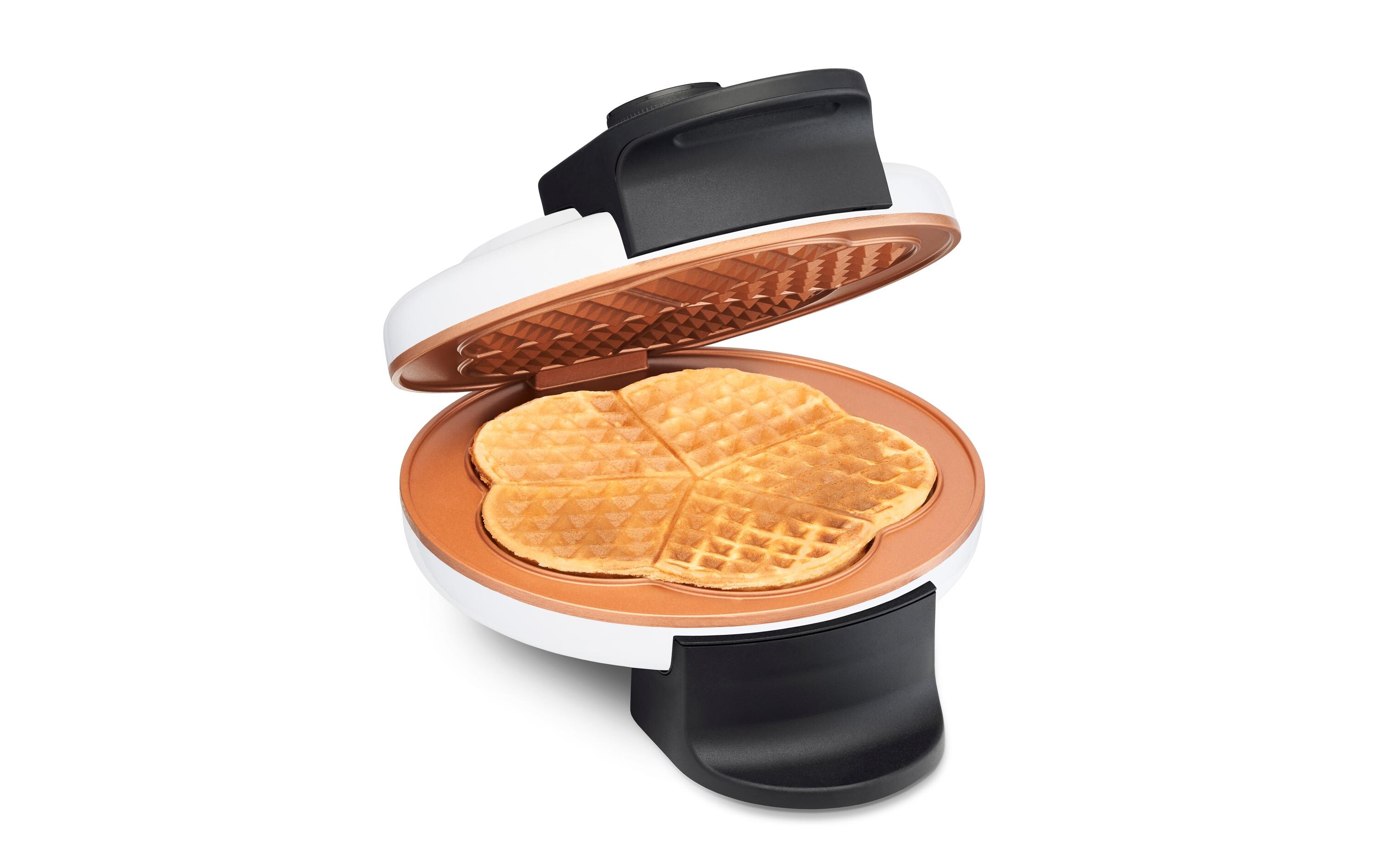 Waffeleisen Retro Waffles Bronze/WeissWaffeleisen im coolen Retro-Design