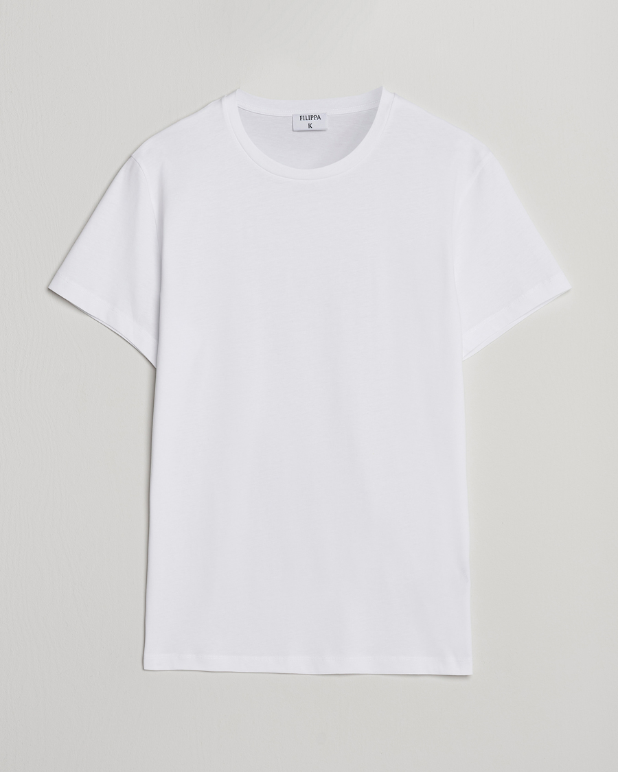 Filippa K Lightweight Cotton Crew Neck T-Shirt White