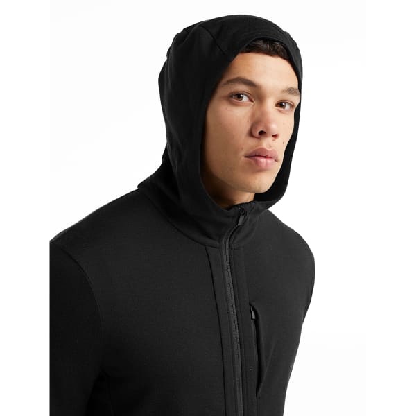 Veste polaire ICEBREAKER QUANTUM III LS ZIP HOODIE BLACK