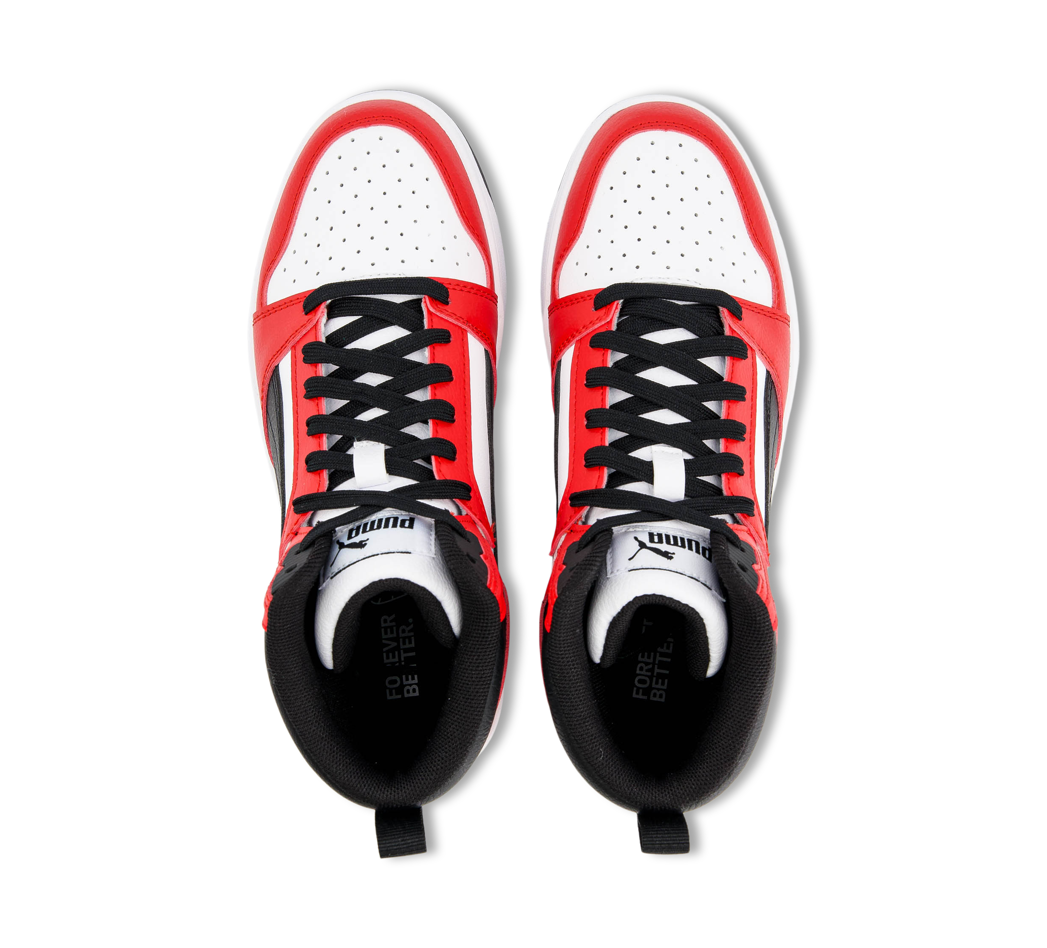 Puma Rebound V6 Mid Jr weiss