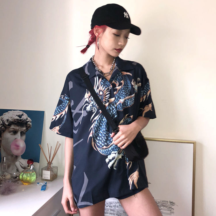 RONIN - T-shirt met korte mouwen en drakenprint
