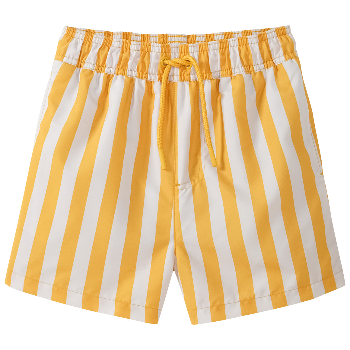 Famy Jungen Badeshorts mit Streifen gelb / weiss