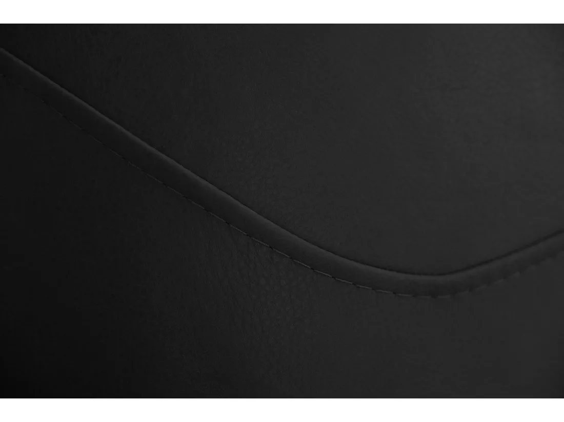 Fauteuil - Noir cuir - DAVITO
