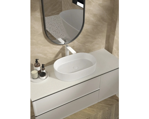 Jungborn opzetwastafel ONE 60 x 38 cm wit mat incl. keramische afvoerplug