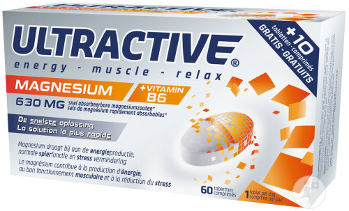 Ultractive Energy-Muscle-Relax Magnésium Et Vitamine B6 Comprimés 60