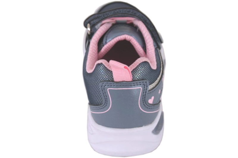 PONNY BLÅ SNEAKERS MED LYS I TEKSTIL OG PU