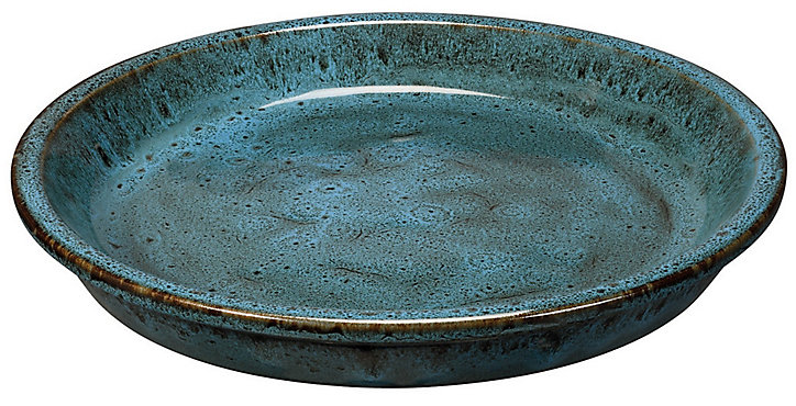 Soucoupe terre cuite bleu ø23 cm