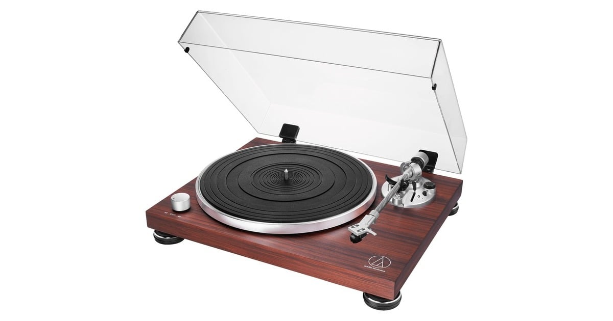 Audio-TechnicaAT-LPW50BTRW Platenspeler  (Houtkleur, Bluetooth)