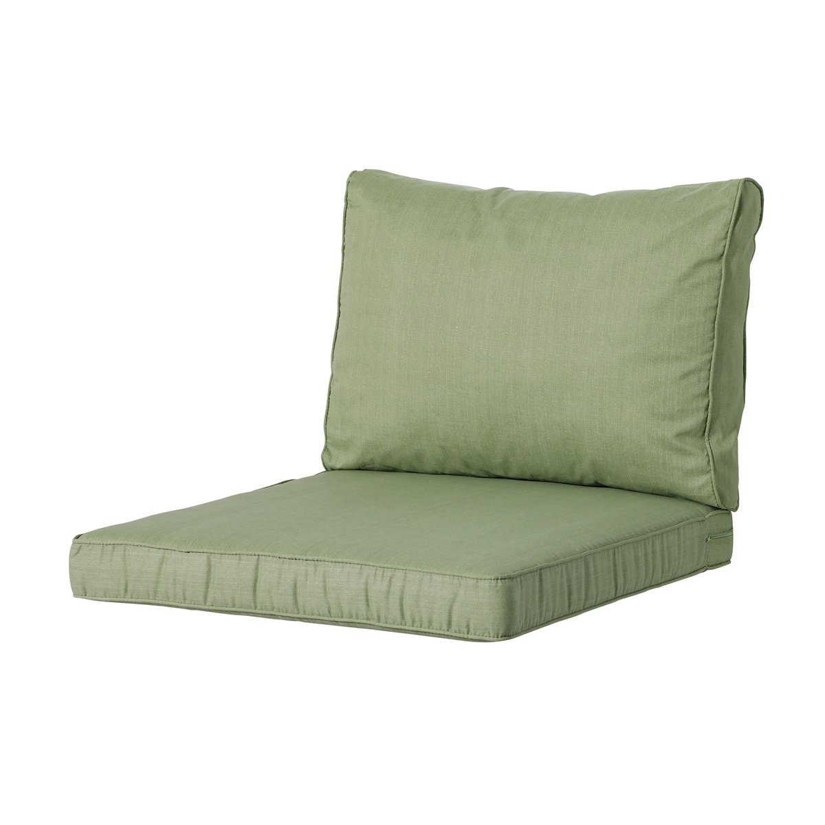 Madison Basic green Zitkussen - Set van 2