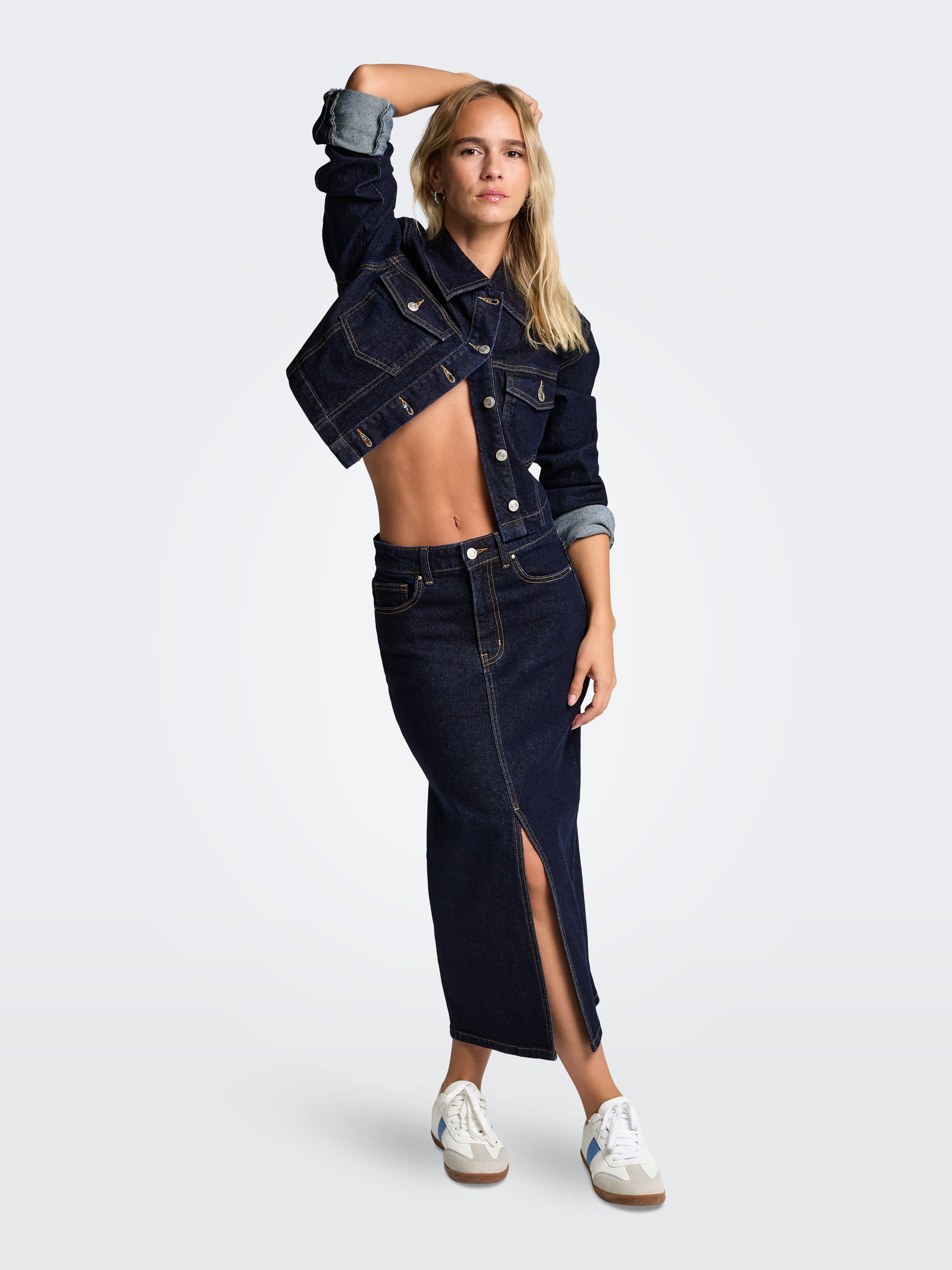 ONLBIANCA Jeansrock Dark Blue Denim