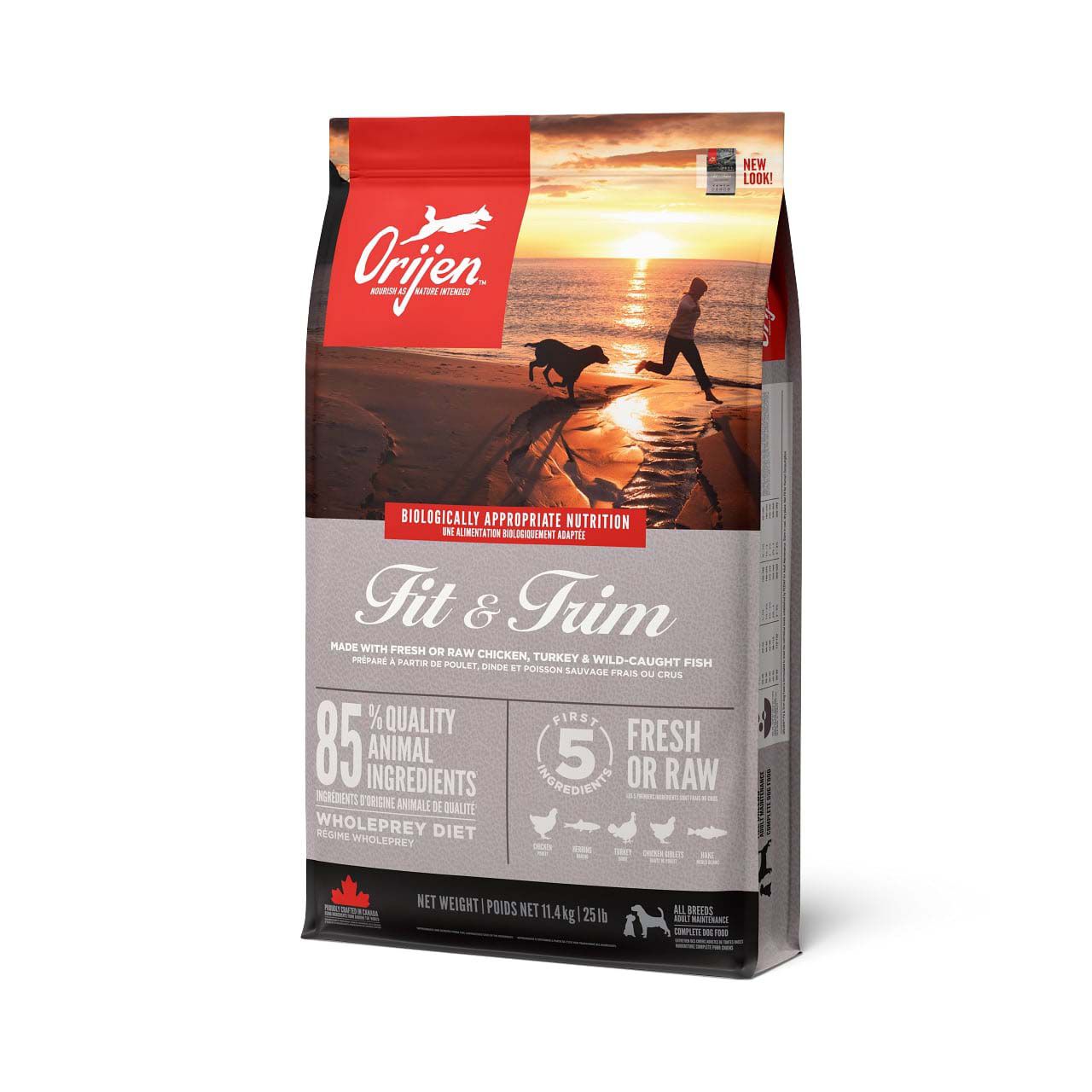 Orijen Fit-Trim Dog  Whole Prey - Hondenvoer - 11.4 Kilogram - kip