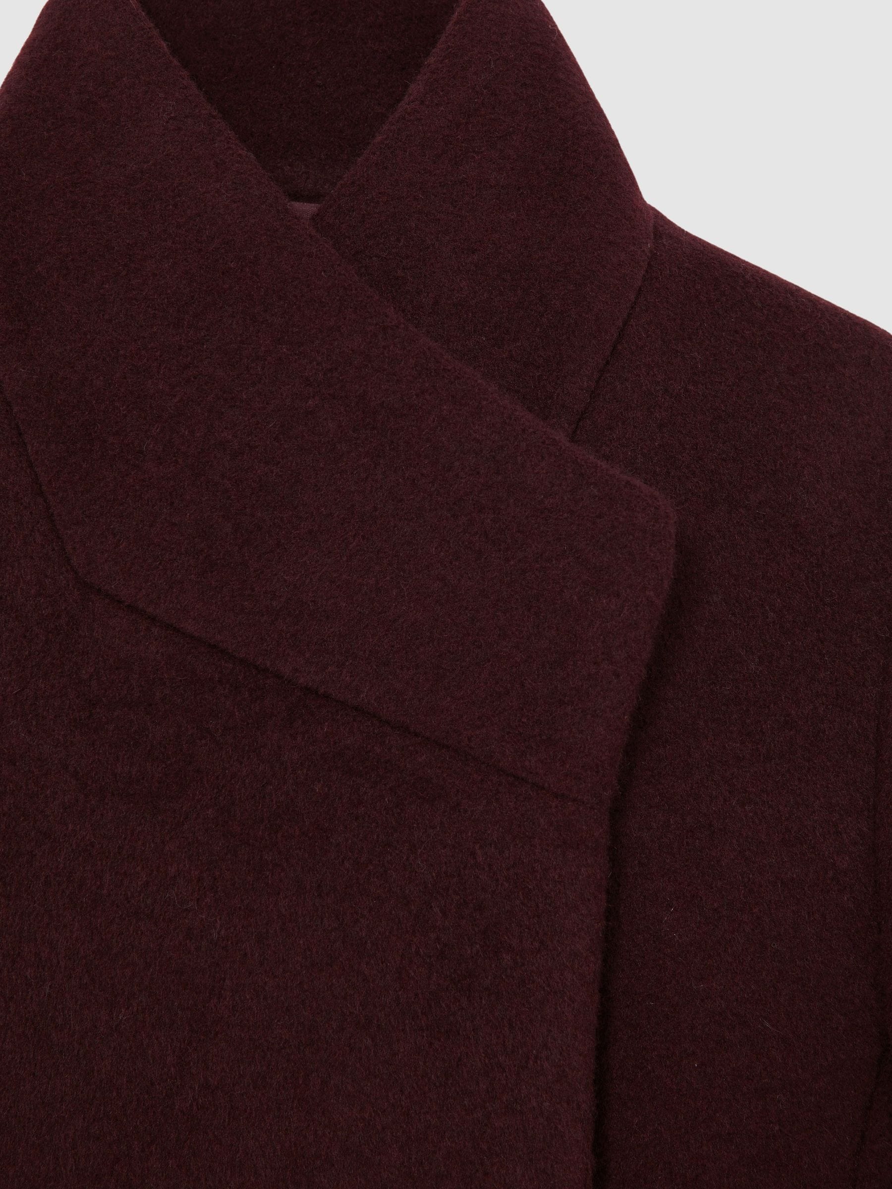 Reiss Kia - Jas van wolmix met trechterkraag