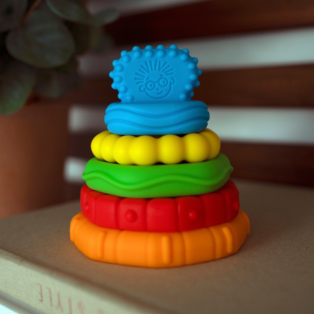 Baby Einstein Stack & Teethe Beißring mit verschiedenen Texturen