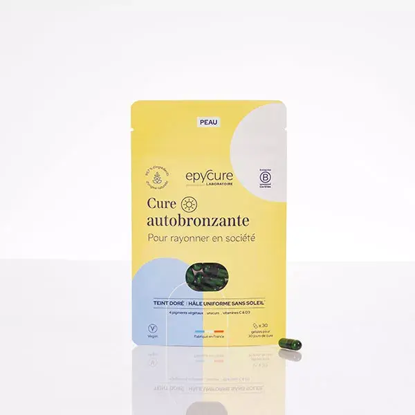 Epycure Skin - Tratamento autobronzeador para uma pele bronzeada com o máximo de naturalidade - 30 cápsulas