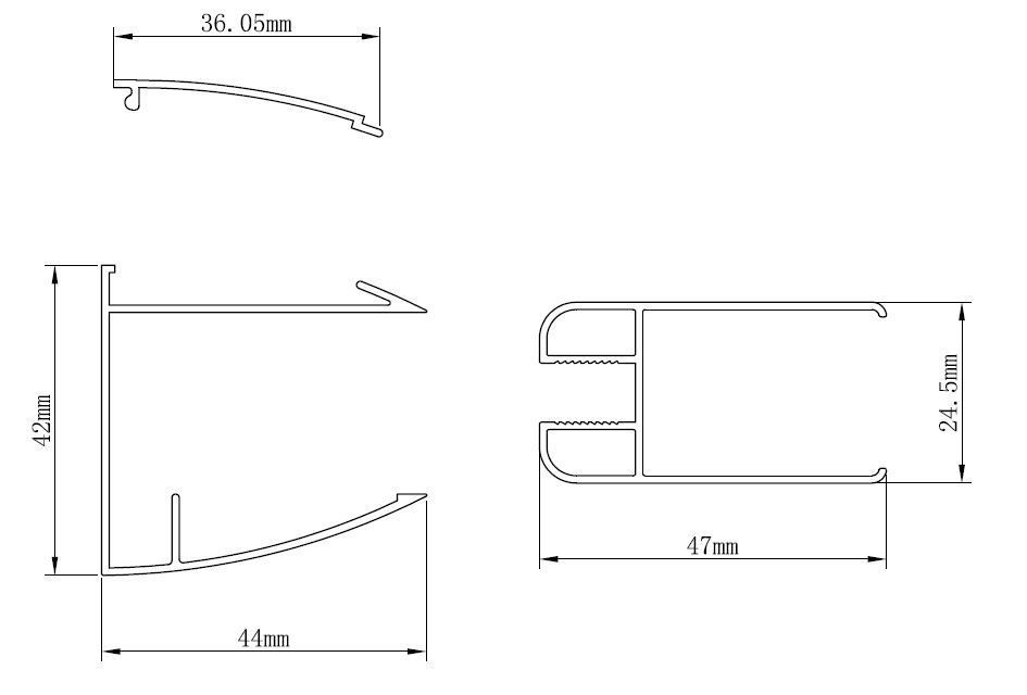 Mueller Basic Inloopdouche 90x200cm Anti kalk coating