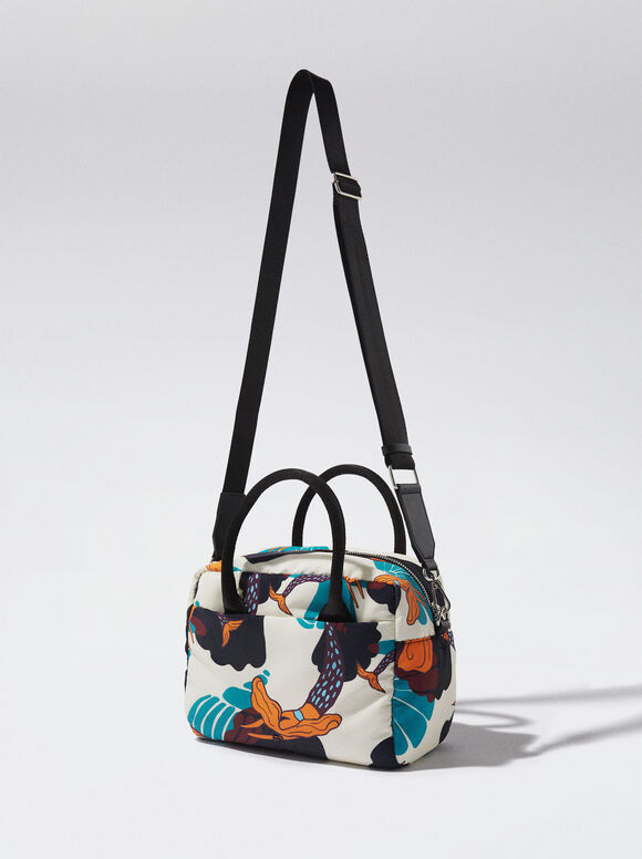 Sacola de nylon estampada - Branca
