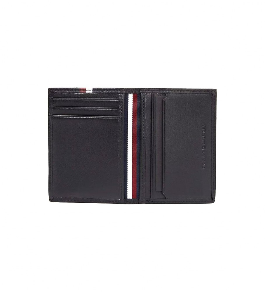 Carteira Tommy Hilfiger em couro premium com alça preta.
