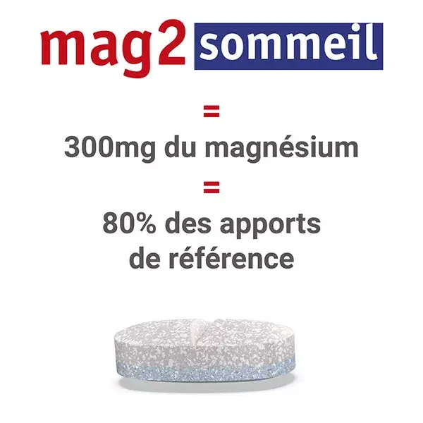 MAG 2 Sleep Magnésio Marinho 300mg Melatonina 1,9mg 30 comprimidos