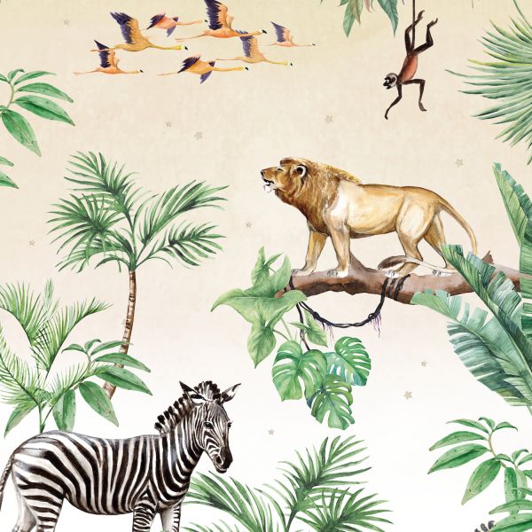 Creative Lab Amsterdam King Of The Jungle Behang 200 x 280 cm