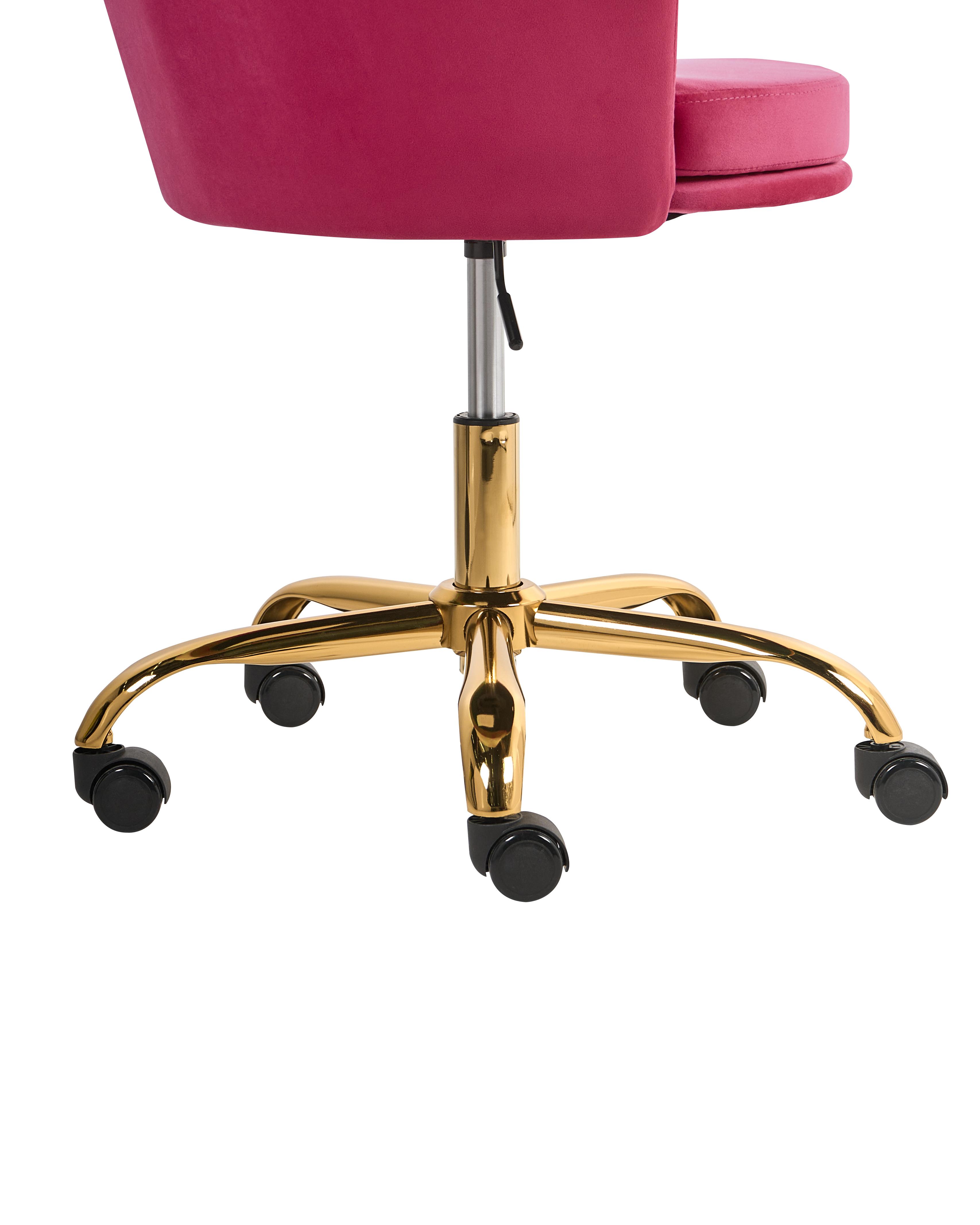 Bureaustoel MONTICELLO Fluweel Fuchsia