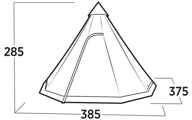 Easy Camp Familien Tipizelt Rands Tipi für 8 Personen