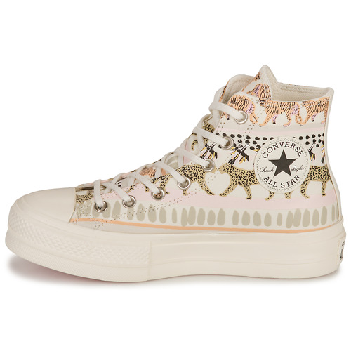 Converse - CHUCK TAYLOR ALL STAR  LIFT-ANIMAL ABSTRACT - Blanc/Multicolore