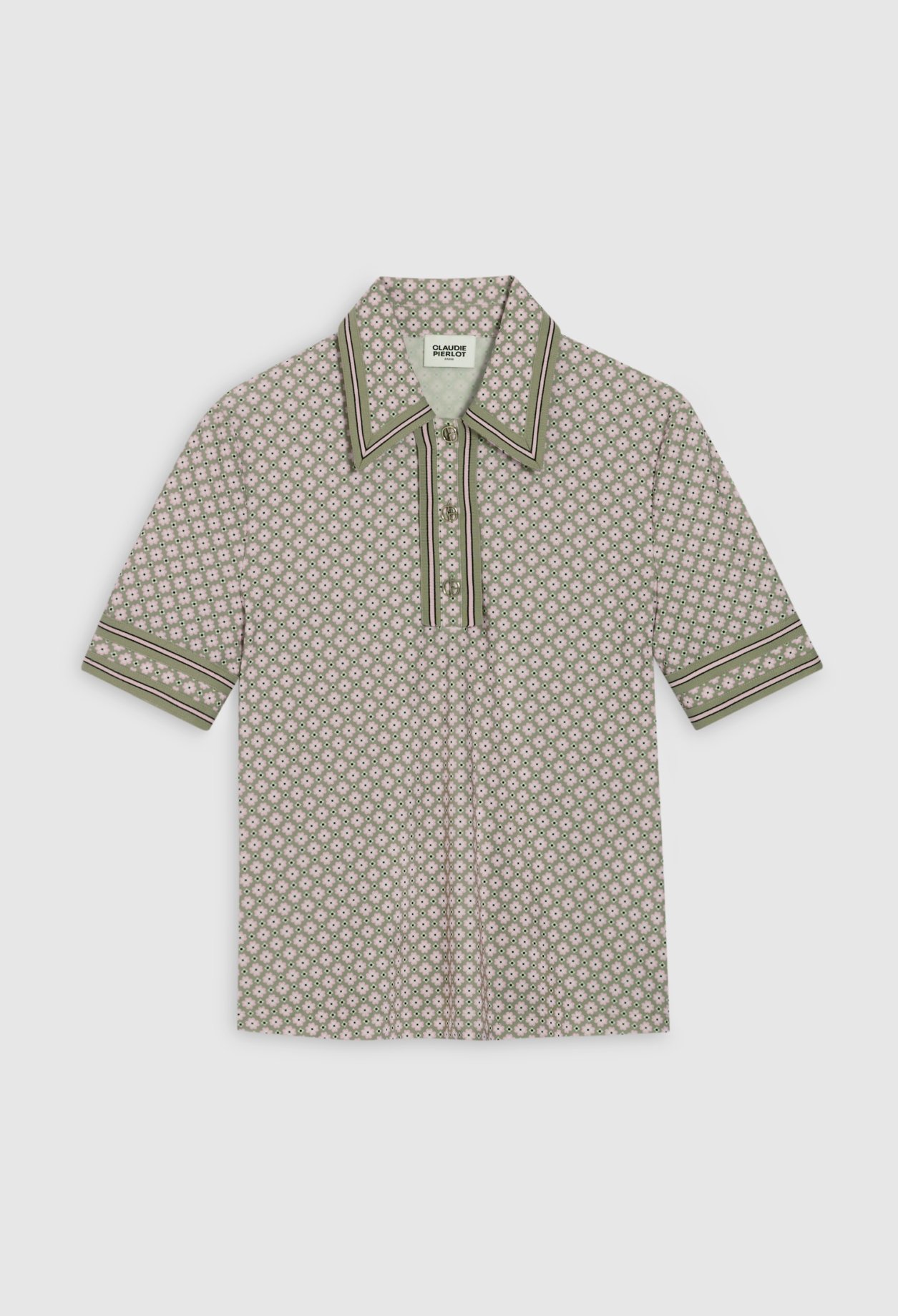 Polo manches courtes rose