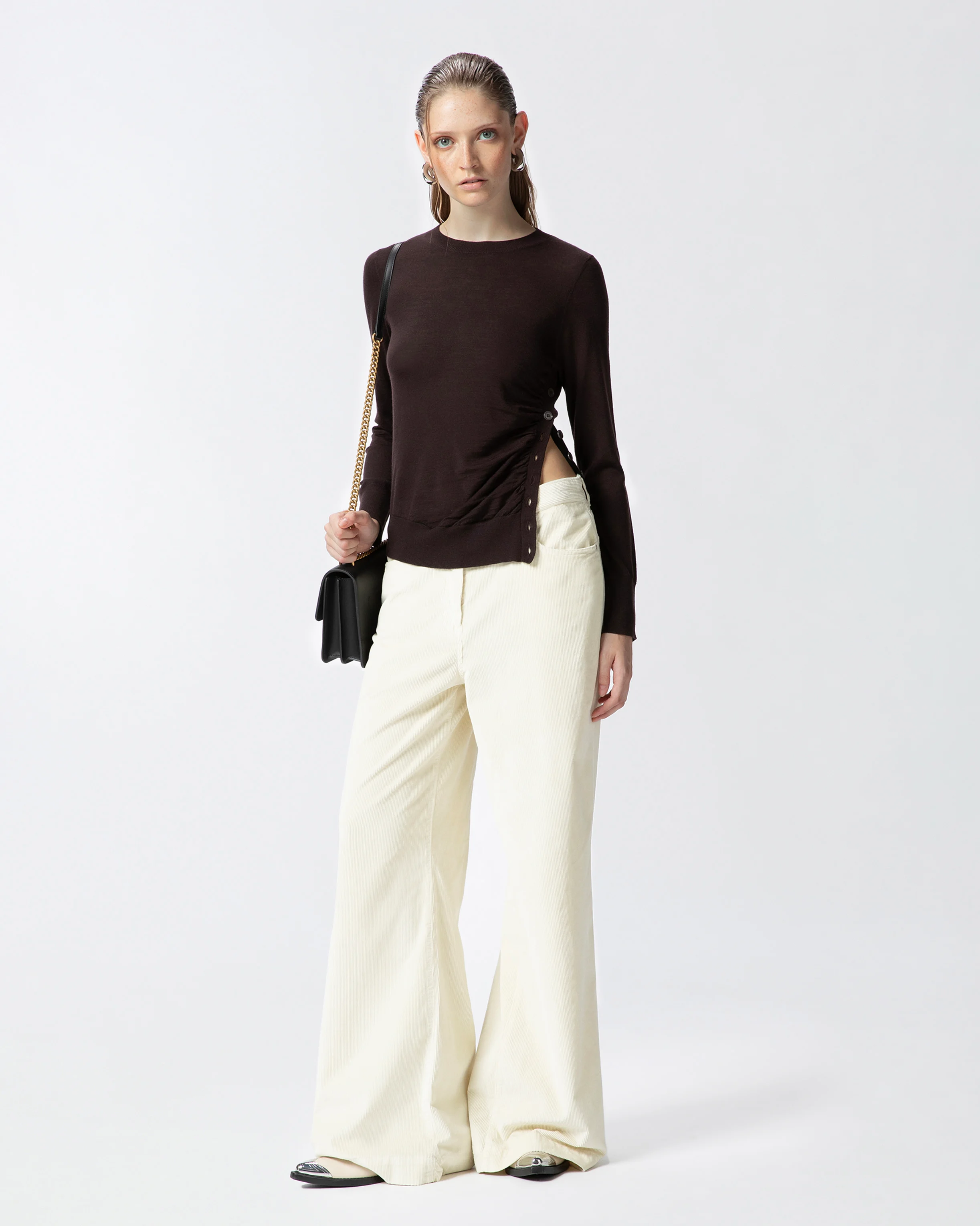 Pantalon palazzo | Blanc