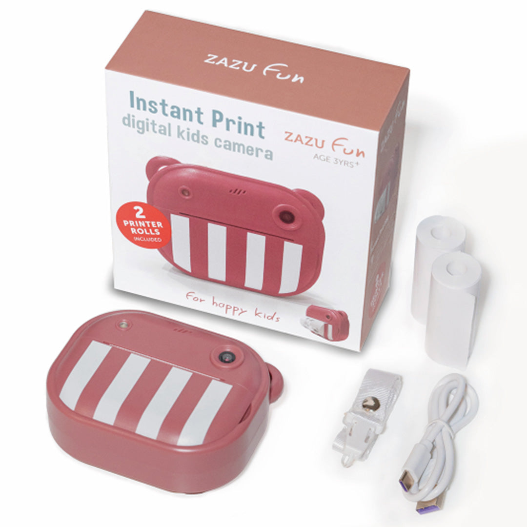 zazu kindercamera met thermische printer - roze