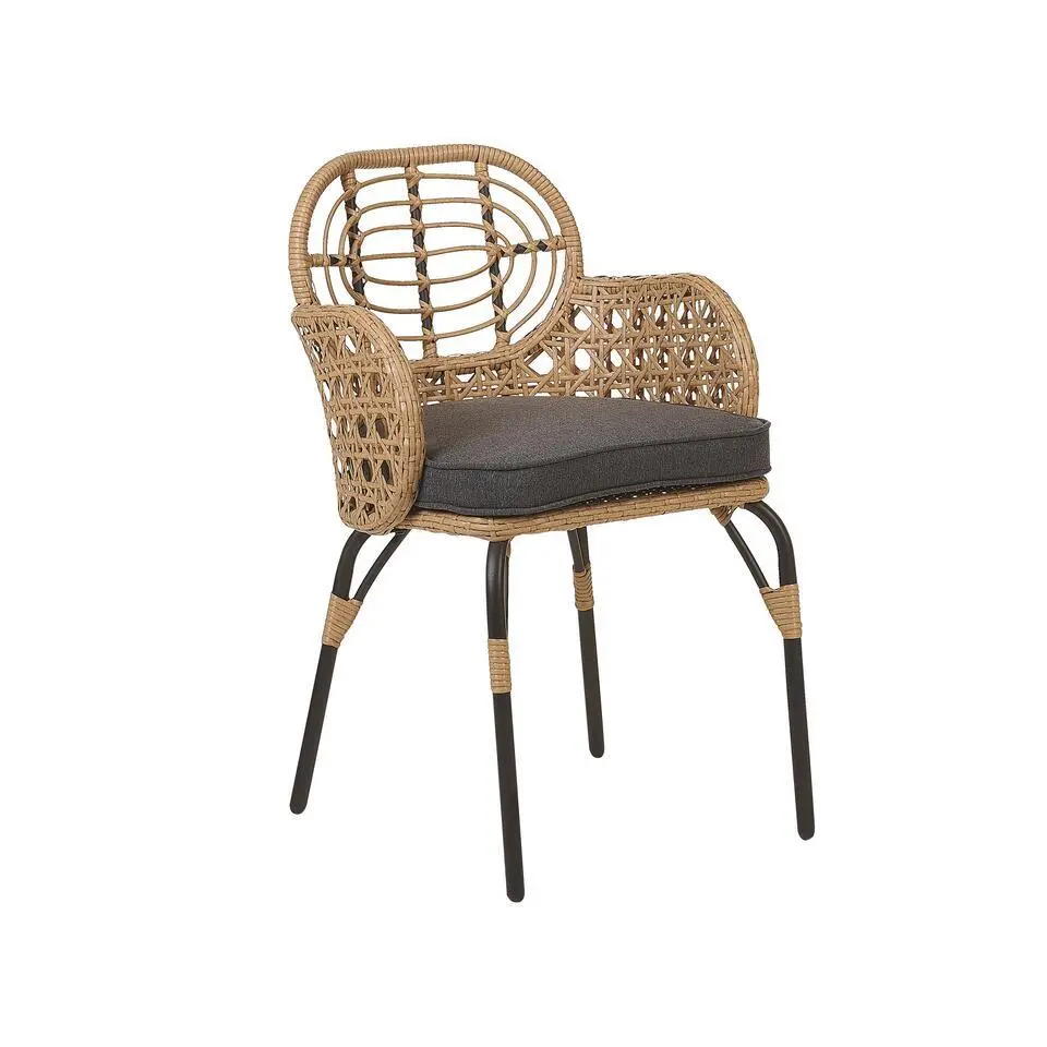 PRATELLO - Tuinstoel set van 4 - Naturel - Rotan