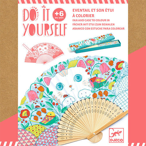 Djeco knutselset diy waaier - poes