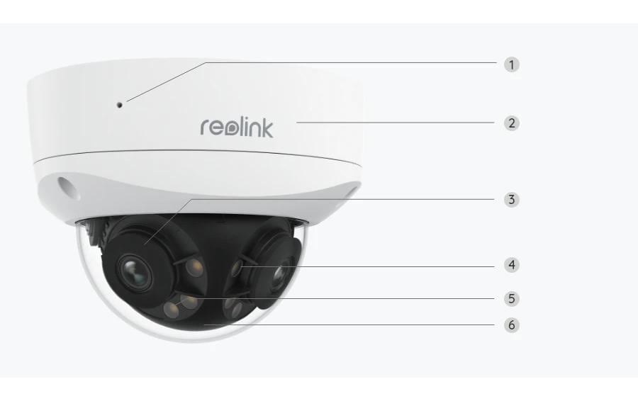 Netzwerkkamera Duo 3V PoE 4K<br>16MP UHD IK10 Vandalismusgeschützte PoE Kamera mit 180° Panorama