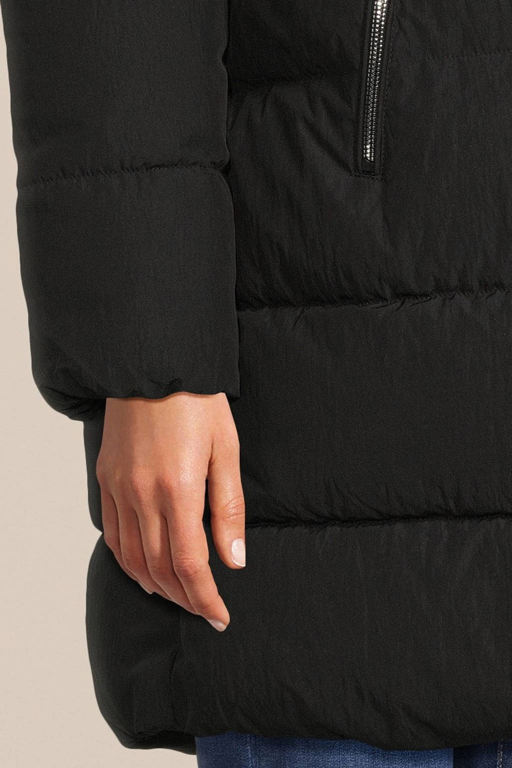 ONLY MATERNITY gewatteerde zwangerschapsjas winter OLMNEWDOLLY zwart