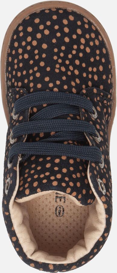 Shoesme Baby | Enkelboots | | Black Brown Dots | Leer