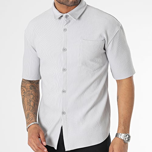 Chemise Manches Courtes Gris