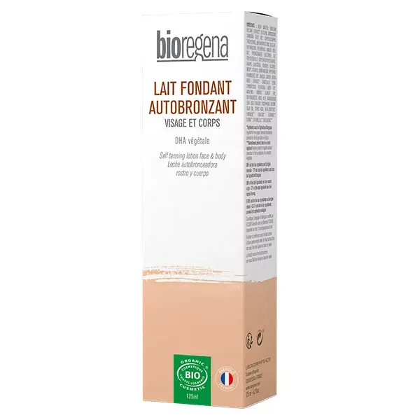 Bioregena Leite Autobronzeador Orgânico Derretedor para Rosto e Corpo 125ml