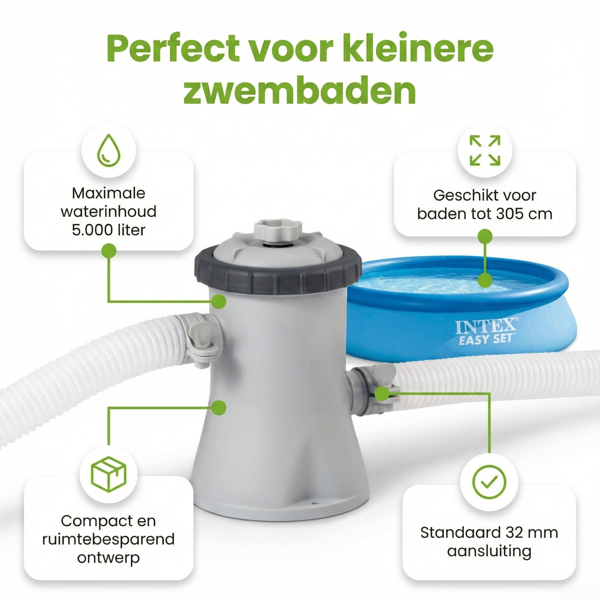 Intex 28602GS filterpomp - 1.250 l/u