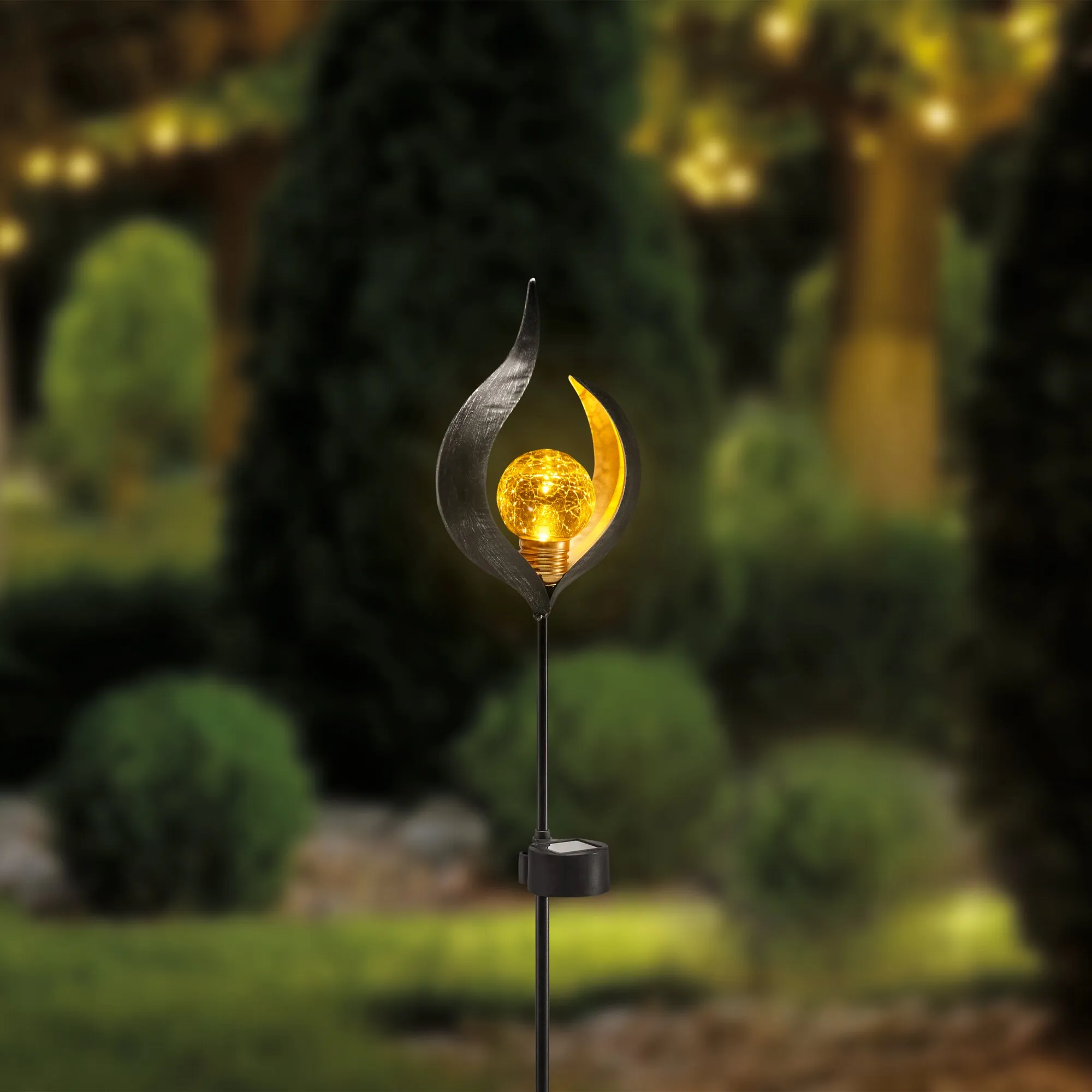 Solar-Stab mit Ornament, ca. 59cm