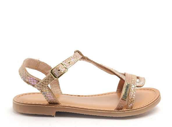 Les tropeziennes nu pieds enfant bada e beige
