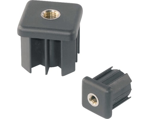 Afstelpluggen 10x30x30 mm, zwart kunststof, 20 stuks