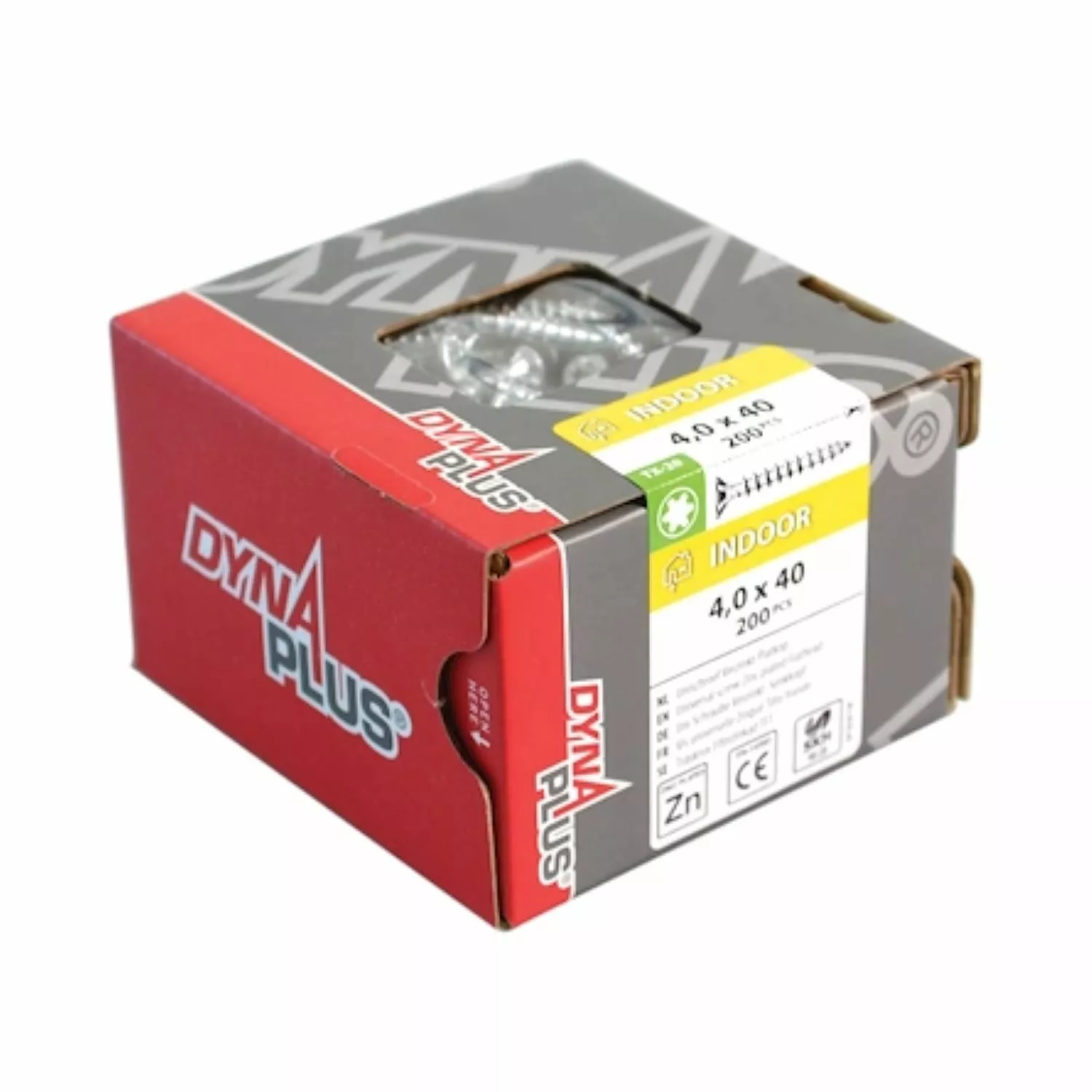 DynaPlus 0281.01.49901 Constructieschroef - Platkop - Deeldraad - Indoor - TX30 - 6.0 x 50mm (100st)