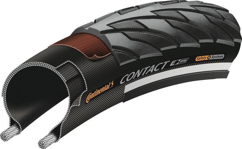 Continental - Contact Buitenband - Zwart - Materiaal: Rubber - 37-622