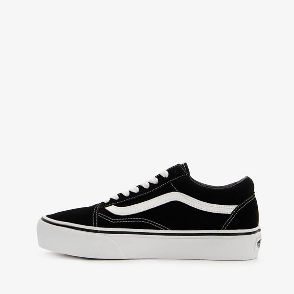 Vans Old Skool Platform dames sneakers zwart/wit