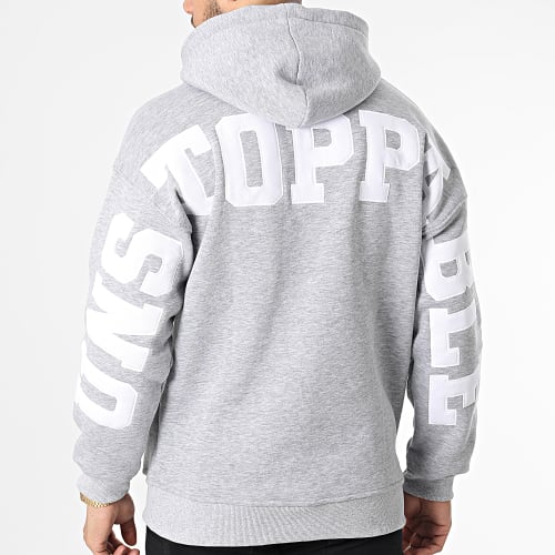 Sweat Capuche 8017 Gris Chiné