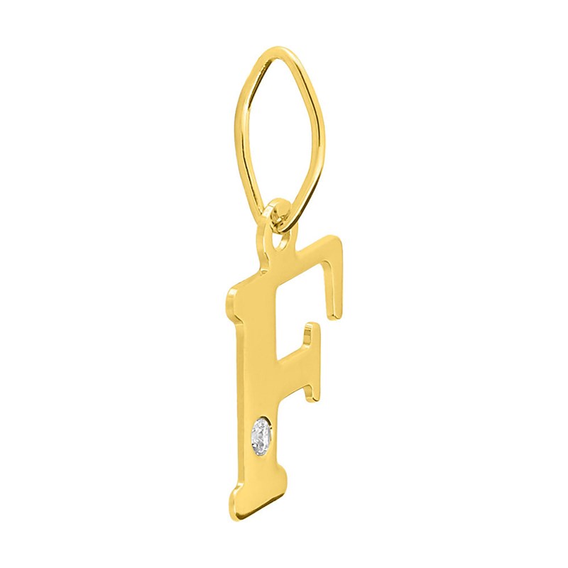 Pendentif Femme - Or 18 Carats - Diamant 0.01 Carats