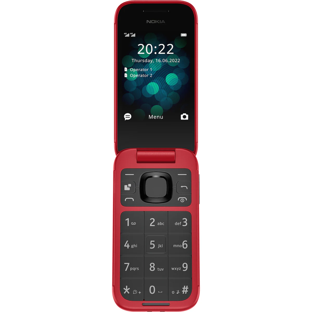 Nokia 2660 Flip mobiltelefon (rød)