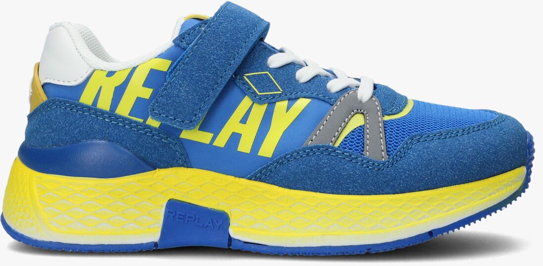 REPLAY blauwe replay lage sneakers hybrid jr nylon